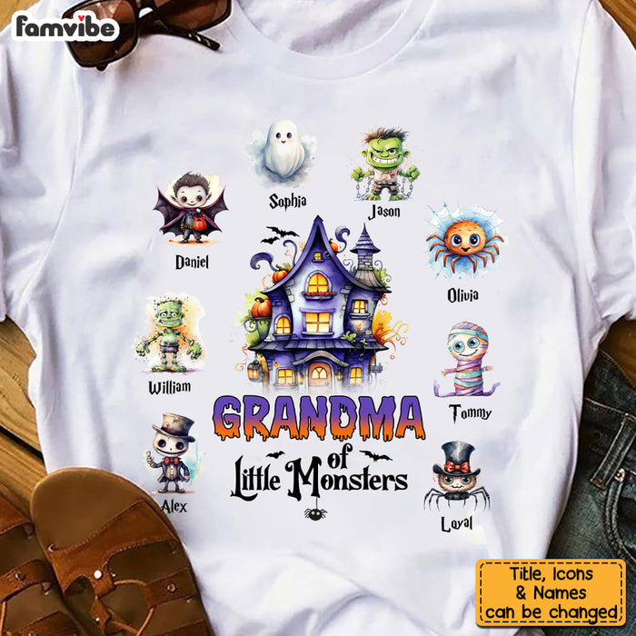 Personalized Halloween Gift Grandma Of Little Monsters Shirt - Hoodie - Sweatshirt 28408 1