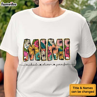 Personalized Mama Flower Glitter Shirt - Hoodie - Sweatshirt 34093 thumb 1
