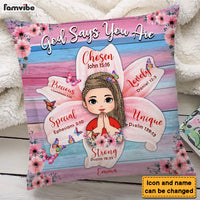 Personalized Gift For Daughter God Says You Are Flower Pillow 32312 thumb 1