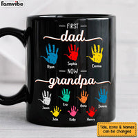 Personalized Gift For Grandpa First Now Hand Prints Mug 32108 thumb 1