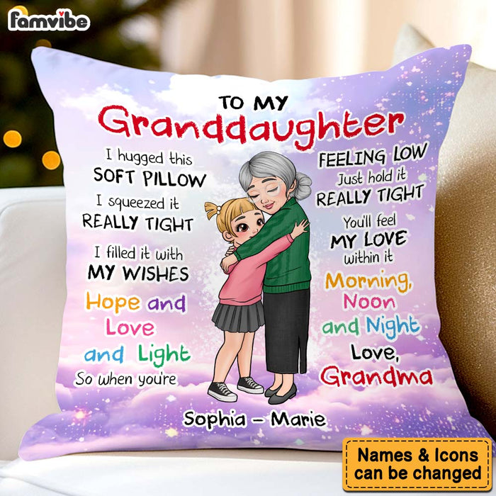 Hug This Pillow Gift: Personalized Present for Granddaughter from Grandma 1