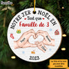 Personalized Gift For Family First Christmas French Circle Ornament 30124 1
