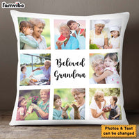 Personalized Gift For Grandma Upload Photo Grid Gallery And Custom Text Pillow 28457 thumb 1