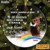 Personalized Dog Loss Gift Someone We Loved Is In Heaven Circle Ornament 28530 1