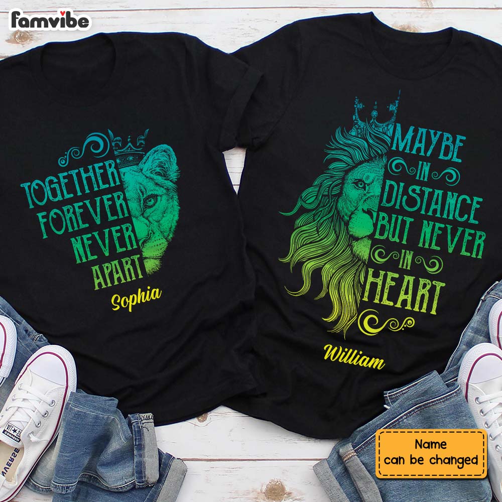 Personalized Lion King And Queen Love Couple T Shirt SB192 67O36
