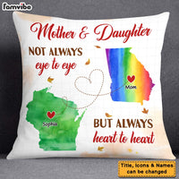 Personalized Gift For Daughter Always Heart To Heart Long Distance Gift Pillow 27539 thumb 1