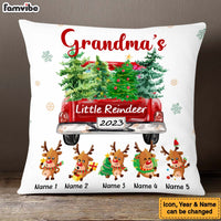 Personalized Grandma Little Reindeer Christmas Pillow NB171 30O34 thumb 1