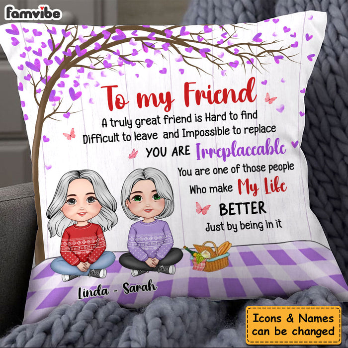 Personalized Gift For Friends A Truly Great Friend Pillow 30537 1