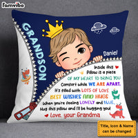 Personalized Gift For Grandson Dinosaur Hug This Pillow 28704 thumb 1