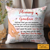 Personalized  You Are Awesome Mommy Hand Holding Baby Pillow 32412 1