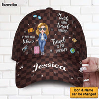 Personalized Summer Vibes Travel Is My Therapy Custom Cap 33889 thumb 1