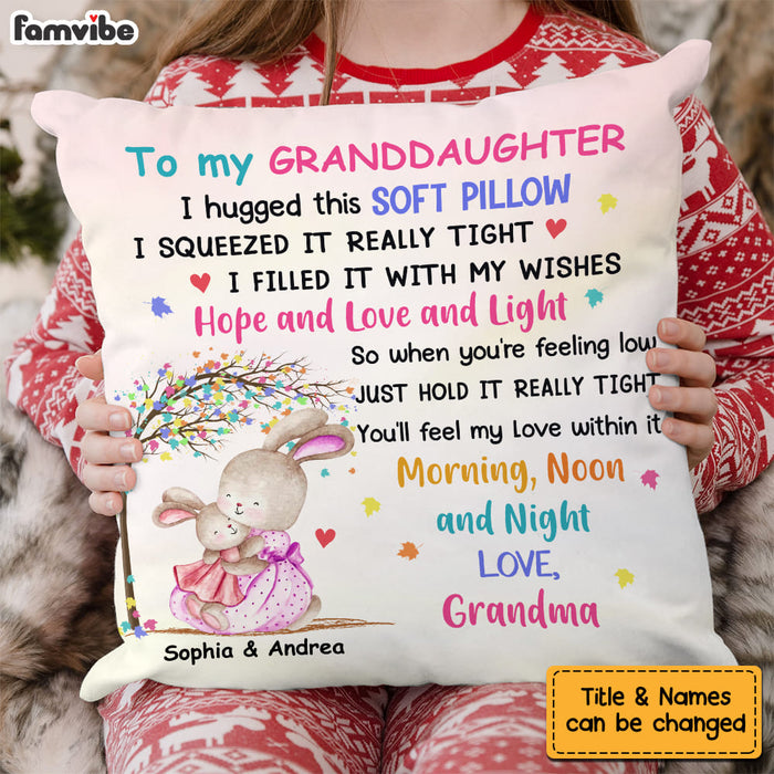 Personalized Easter Granddaughter Pillow JR204 30O53 1