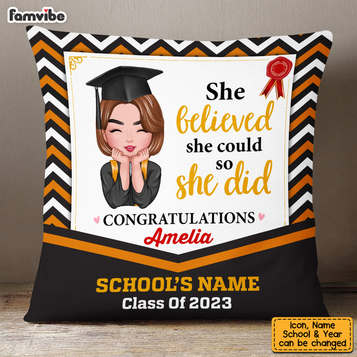 Personalized Graduation Girl Pillow AP141 23O53 1