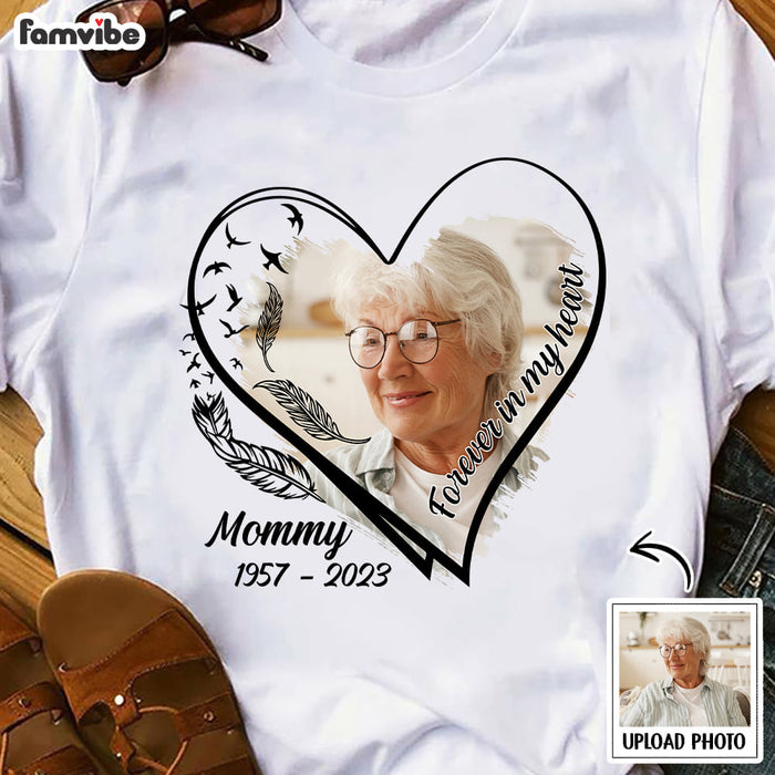 Personalized Memorial Gift Forever In My Heart Photo Shirt - Hoodie - Sweatshirt 31566 1