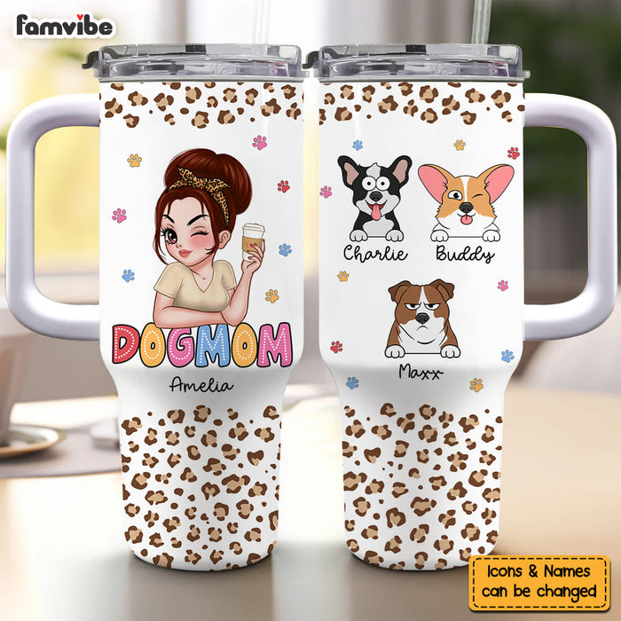 Personalized Funny Gift For Dog Lovers Dog Moms 40oz Tumbler With Straw 34663 1