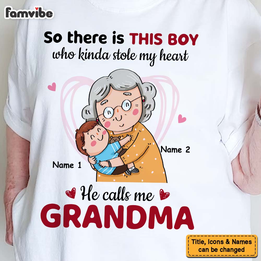 Personalized Grandma Mom T Shirt MR261 26O47