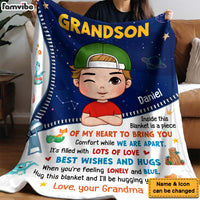Personalized Gift For Grandson Inside This Blanket 31599 thumb 1