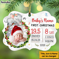 Personalized Mommy And Daddy First Christmas Photo Benelux Ornament OB211 32O53 thumb 1