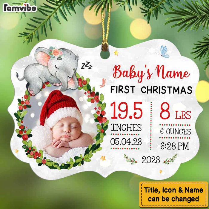 Personalized Mommy And Daddy First Christmas Photo Benelux Ornament OB211 32O53 1