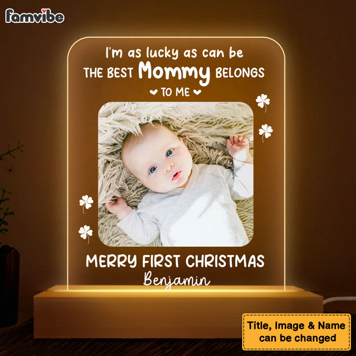 Personalized I'm As Lucky As Can Be Plaque LED Lamp Night Light 24167 1