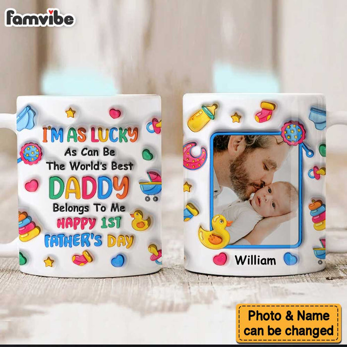 Personalized Gift For Father's Day Upload Photo Mug 33532 1