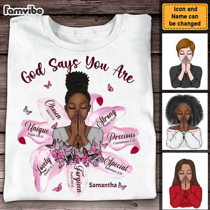 Personalized Gift For Daughter God Says You Are Shirt - Hoodie - Sweatshirt 29357 1