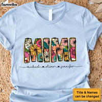 Personalized Mama Flower Glitter Shirt - Hoodie - Sweatshirt 34093 thumb 1