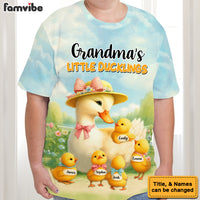 Personalized Pretty Duck Mom Nana With Little Cute Ducklings All-over Print T Shirt - Hoodie - Sweatshirt 34097 thumb 1