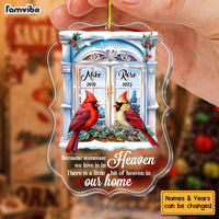 Personalized Memorial Gift Window Cardinal Ornament 29473 thumb 1
