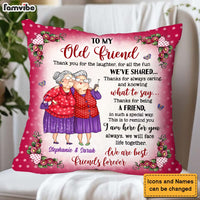 Personalized Gift To My Old Friend Polka Dot Pillow 30921 thumb 1