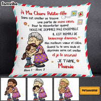 Personalized Grandma Granddaughter Grandson French Grand-mère Pillow OB13 95O58 (Insert Included) thumb 1