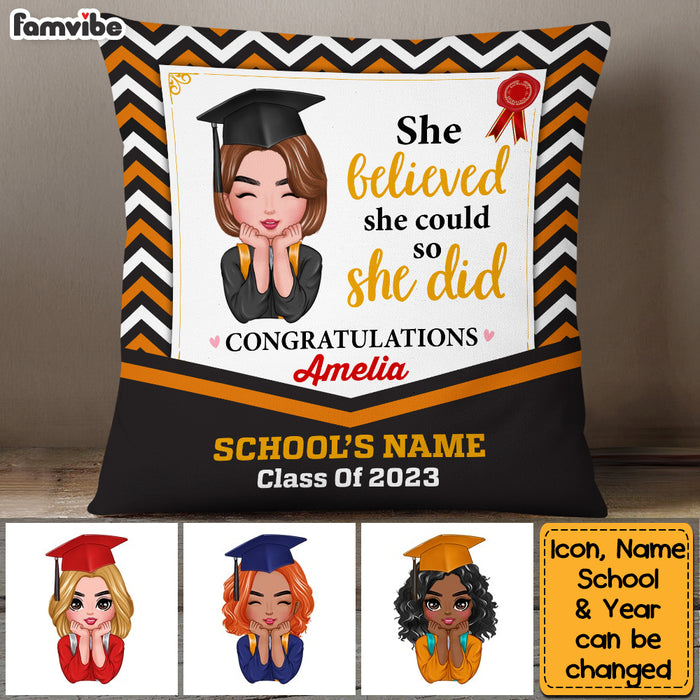Personalized Graduation Girl Pillow AP141 23O53 1