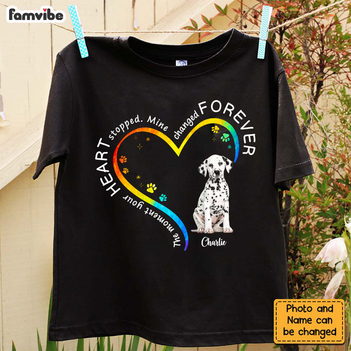 Personalized Gift For Loss Pet Memorial Upload Photo My Heart Changed Forever Shirt - Hoodie - Sweatshirt 27305 1