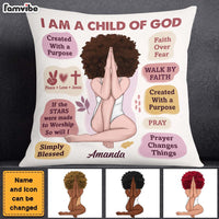 Personalized Gift For Daughter Christian I Am A Child Of God Pillow 27503 thumb 1