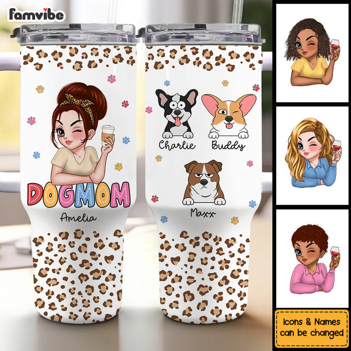 Personalized Funny Gift For Dog Lovers Dog Moms 40oz Tumbler With Straw 34663 1
