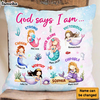 Personalized I Am Kind Mermaid Gift For Granddaughter Pillow 32038 thumb 1