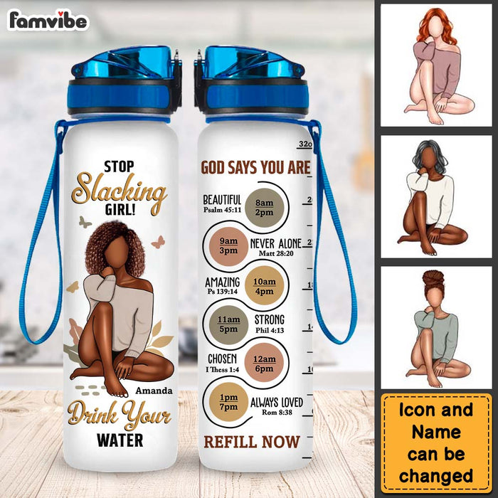 Personalized Gift For Daughter God Says You Are Bible Verses Tracker Bottle 26827 1