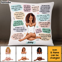 Personalized Christian Affirmations Inspirational Bible Verse Pillow OB181 32O53 thumb 1