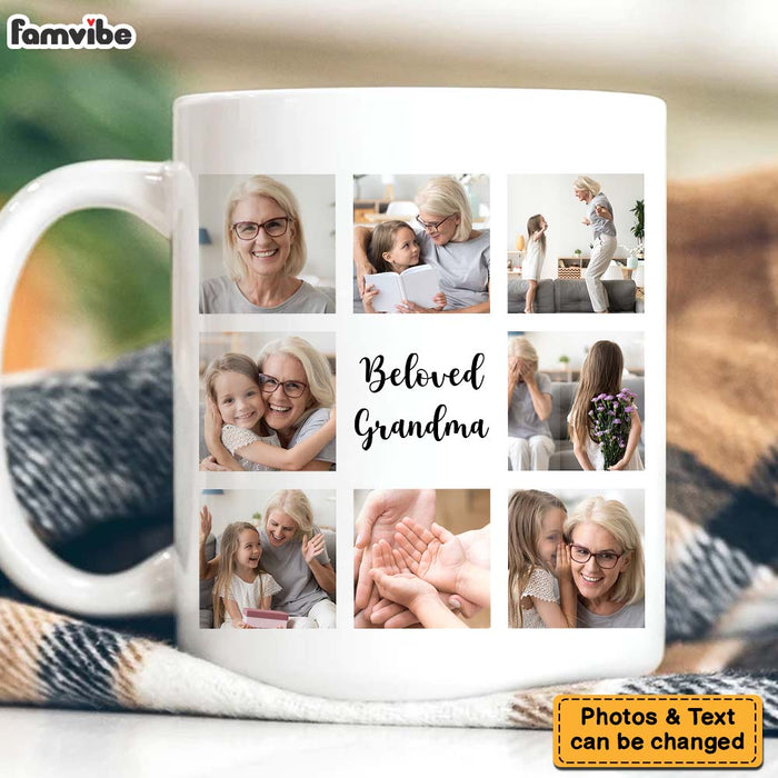 Personalized Gift For Grandma Upload Photo Grid Gallery And Custom Text Mug 28434 1