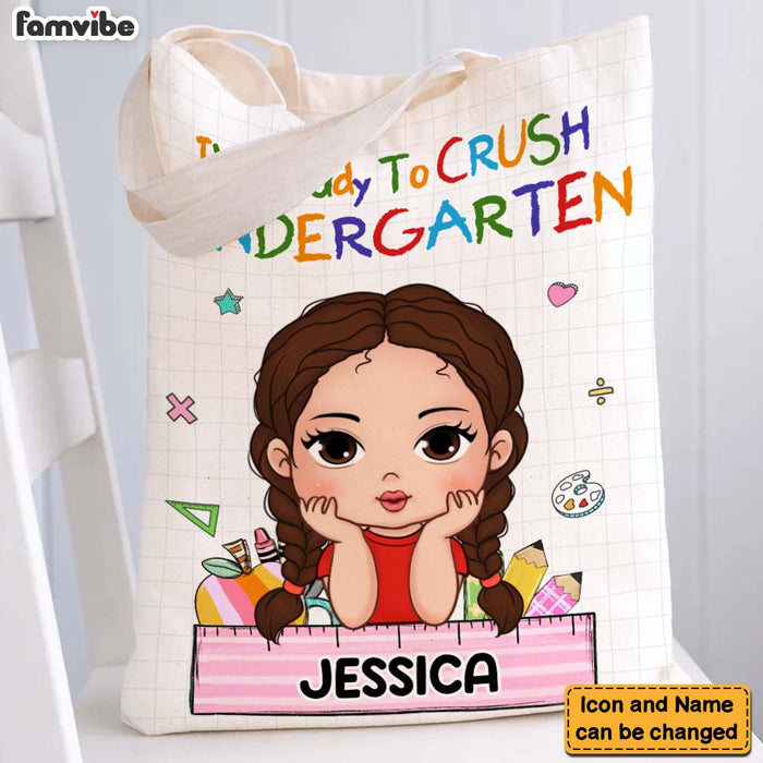 Personalized Gift For Granddaughter Ready To Back To School Tote Bag 27023 1