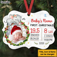 Personalized Mommy And Daddy First Christmas Photo Benelux Ornament OB211 32O53 thumb 1