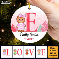 Personalized Son Daughter Christmas Circle Ornament OB71 85O47 thumb 1