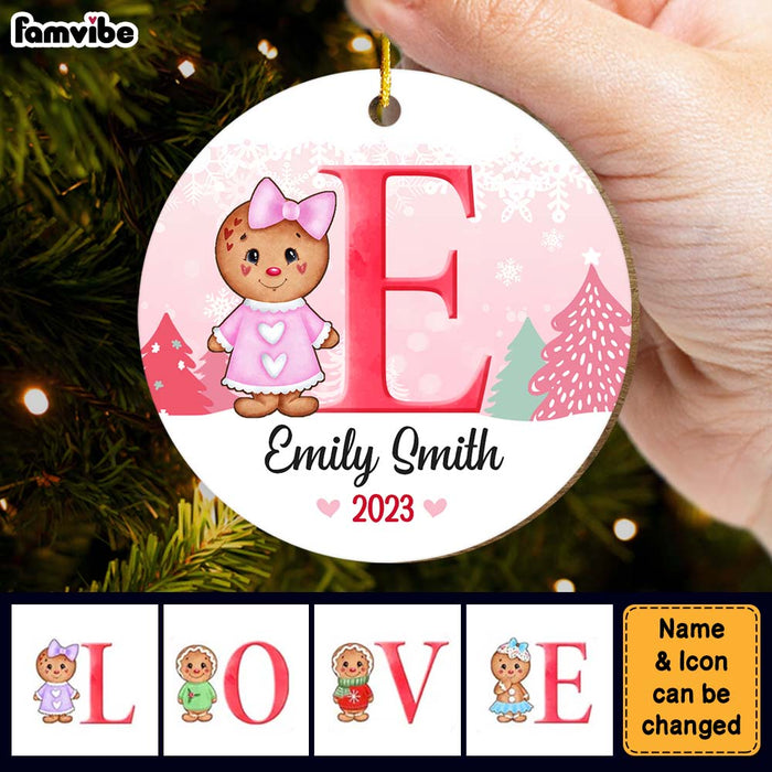 Personalized Son Daughter Christmas Circle Ornament OB71 85O47 1