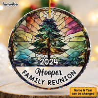 Personalized Gift For Family Reunion Christmas Circle Ornament 29760 thumb 1