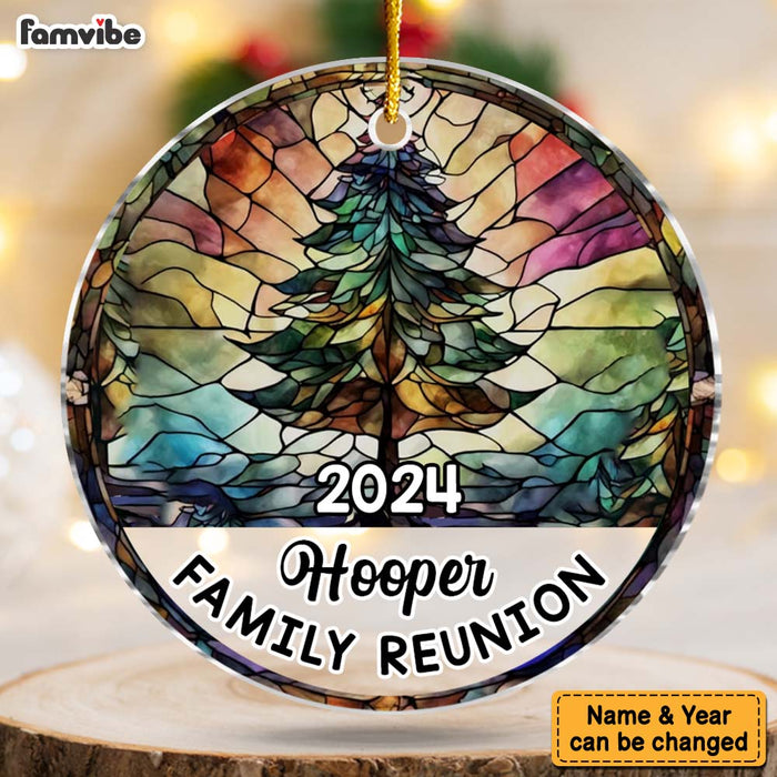 Personalized Gift For Family Reunion Christmas Circle Ornament 29760 1