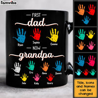 Personalized Gift For Grandpa First Now Hand Prints Mug 32108 thumb 1