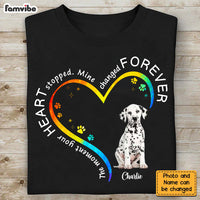 Personalized Gift For Loss Pet Memorial Upload Photo My Heart Changed Forever Shirt - Hoodie - Sweatshirt 27305 thumb 1