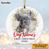 Personalized First Christmas Dog  Circle Ornament NB122 67O53 1
