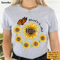 Personalized Sunflower Blessed To Be Called Grandma Shirt - Hoodie - Sweatshirt 24671 thumb 1
