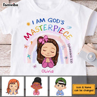 Personalized Gift For Granddaughter God's Masterpiece Bible Verse Kid T Shirt - Kid Hoodie - Kid Sweatshirt 30241 thumb 1